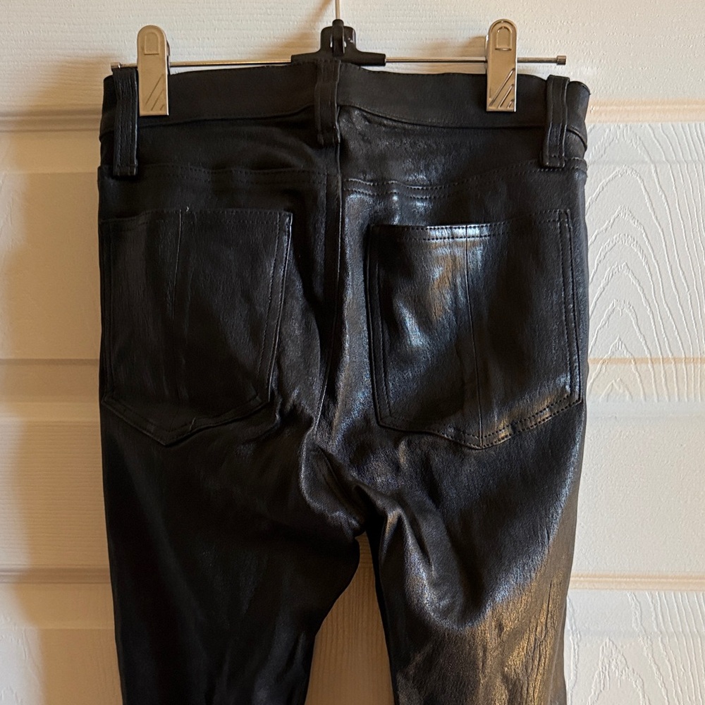 Rag and Bone real leather Black Lace-Up Leather Pants - Picture 4 of 4